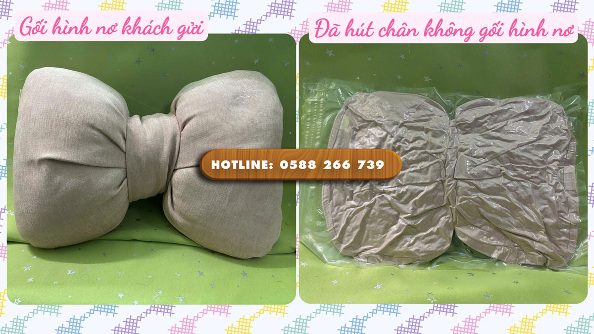 Hút chân không gối bông chỉ từ 35.000 VNĐ