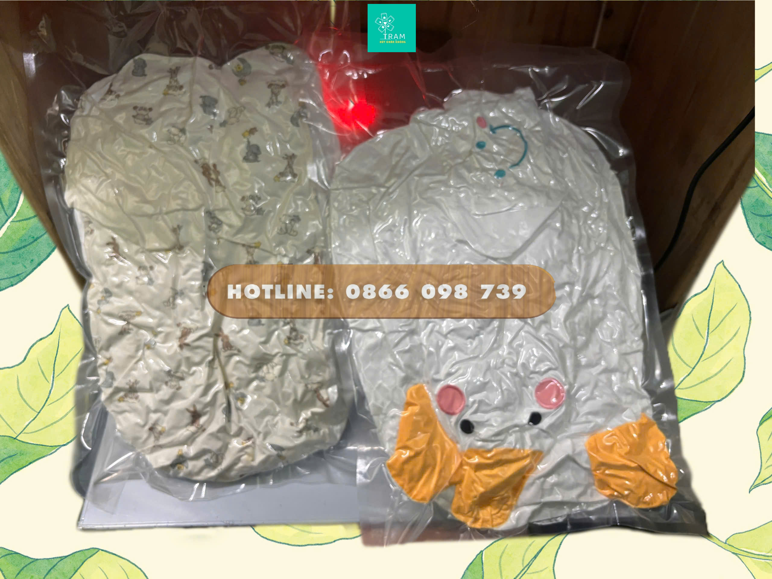 Tiết kiệm diện tích với hút chân không chăn gra gối