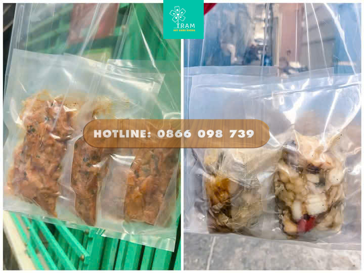 Túi hút chân không đồ ăn chống ẩm, chống mốc